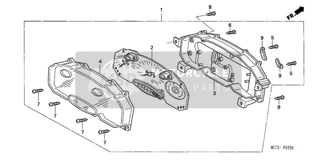 Honda FJS600 2002 Speedometer for a 2002 Honda FJS600